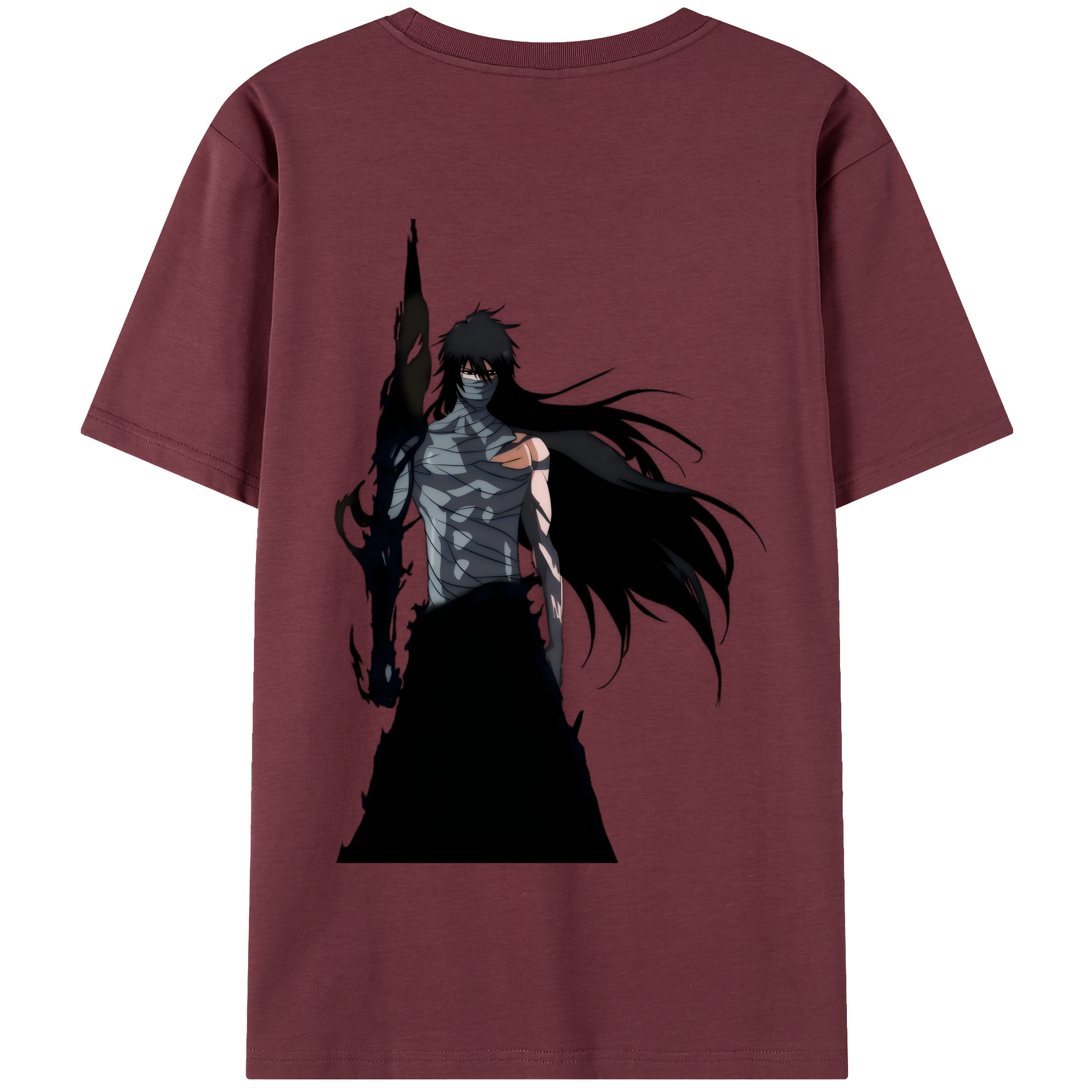 （画像用） ブリーチ 黒崎一護（くろさき いちご）BLEACH Kurosaki Ichigo 綿100％半袖Tシャツ（背面プリント）
